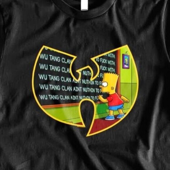 Wu-Tang Clan Simpsons Crossover Cartoon Mashup Hip Hop Fan Unisex T-Shirt 166 - Picture 2 of 5